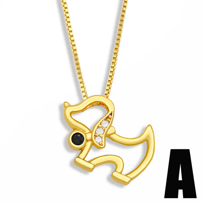 Wholesale Necklace Short Clavicle Chain Copper JDC-NE-AS307