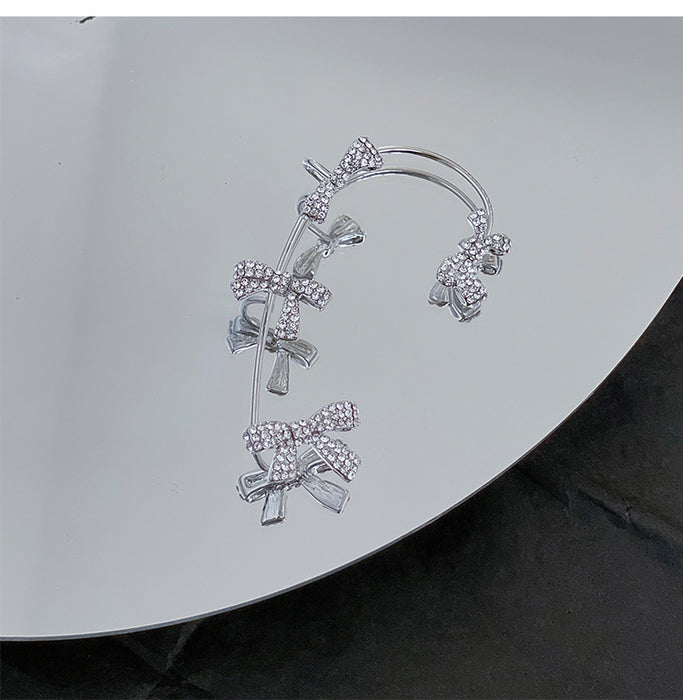 Jewelry WholesaleWholesale diamond-set silver butterfly combined with gold earhook JDC-ES-ChiH006 Earrings 池豪 %variant_option1% %variant_option2% %variant_option3%  Factory Price JoyasDeChina Joyas De China
