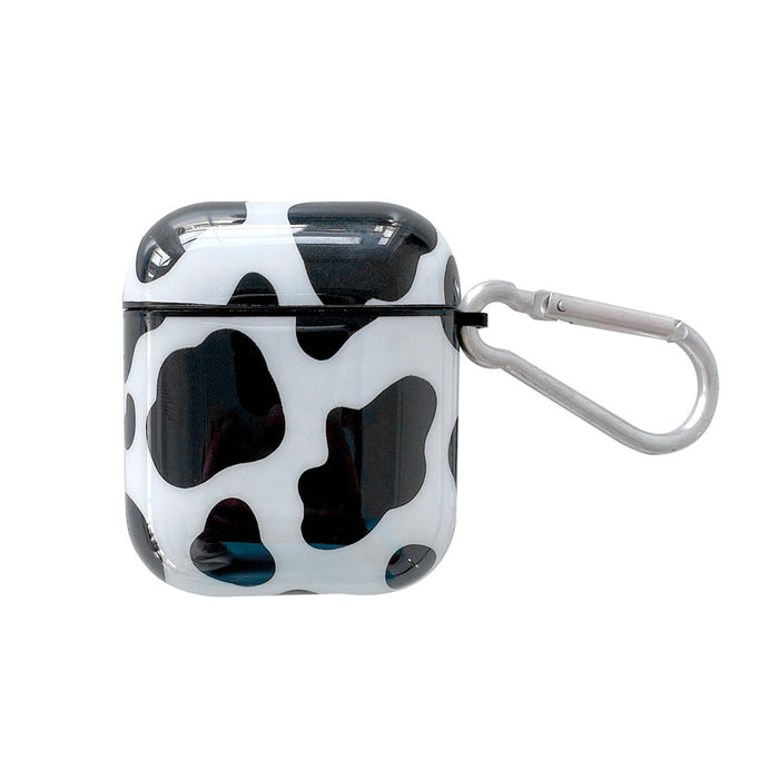 Wholesale Earphone Case IMD Matcha Color Cow Pattern Protective Case JDC-EPC-ChangPX025