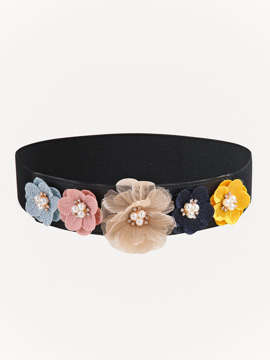Cinturón de perla de flor elástica de la faja elástica JDC-WB-Suiy003