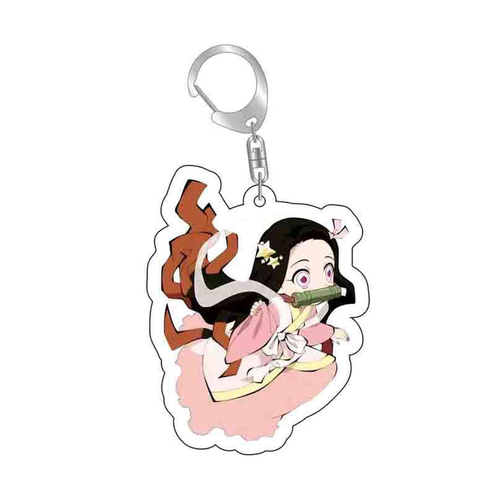 Wholesale keychain acrylic double-sided transparent stand pendant (M) JDC-KC-XiMi003