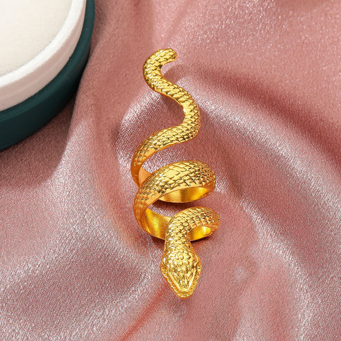 Jewelry WholesaleWholesale Copper Snake Ring JDC-RS-RL042 Rings 瑞列 %variant_option1% %variant_option2% %variant_option3%  Factory Price JoyasDeChina Joyas De China