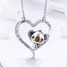 Jewelry WholesaleWholesale Diamond Cute Koala Heart Necklace for Women JDC-NE-XunO013 Necklaces 循欧 %variant_option1% %variant_option2% %variant_option3%  Factory Price JoyasDeChina Joyas De China