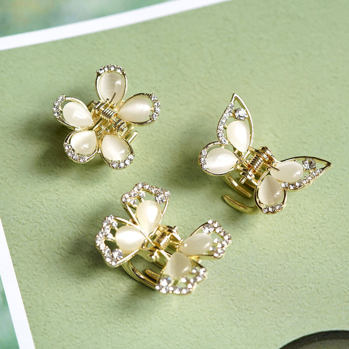 Wholesale Hair Clips Alloy Opal Small Grab Butterfly Exquisite MOQ≥2 JDC-HC-HG014