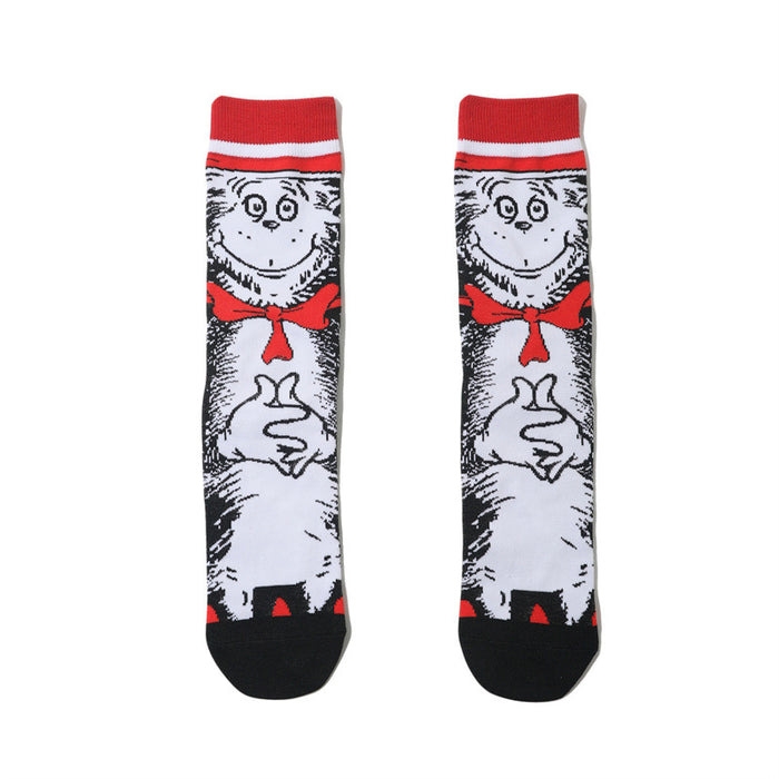Calcetines al por mayor algodón mediano tubo de anime calcetines moq≥10 jdc-sk-huihe029