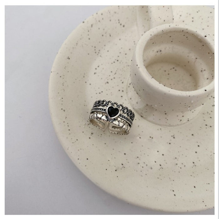 Jewelry WholesaleWholesale 925 Sterling Silver Heart Ring JDC-RS-JianM020 Rings 简漫 %variant_option1% %variant_option2% %variant_option3%  Factory Price JoyasDeChina Joyas De China