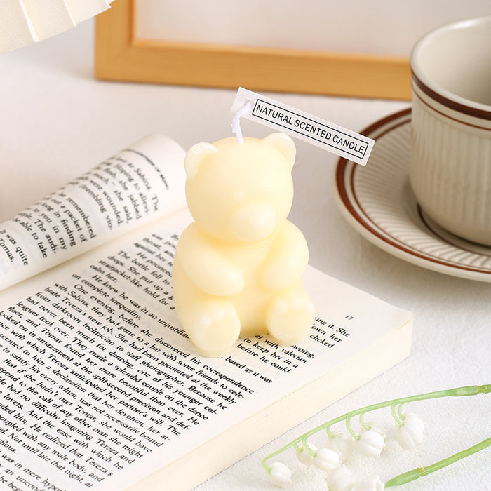 Wholesale Soy Wax Bear Shaped Scented Candle MOQ≥3 JDC-SCS-HongD008