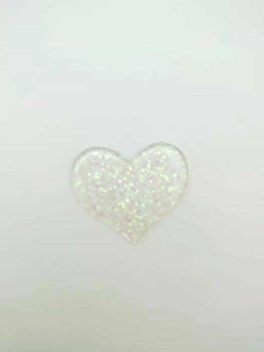 Wholesale cartoon glitter peach heart easy pull button MOQ≥2 JDC-KC-MZhui003