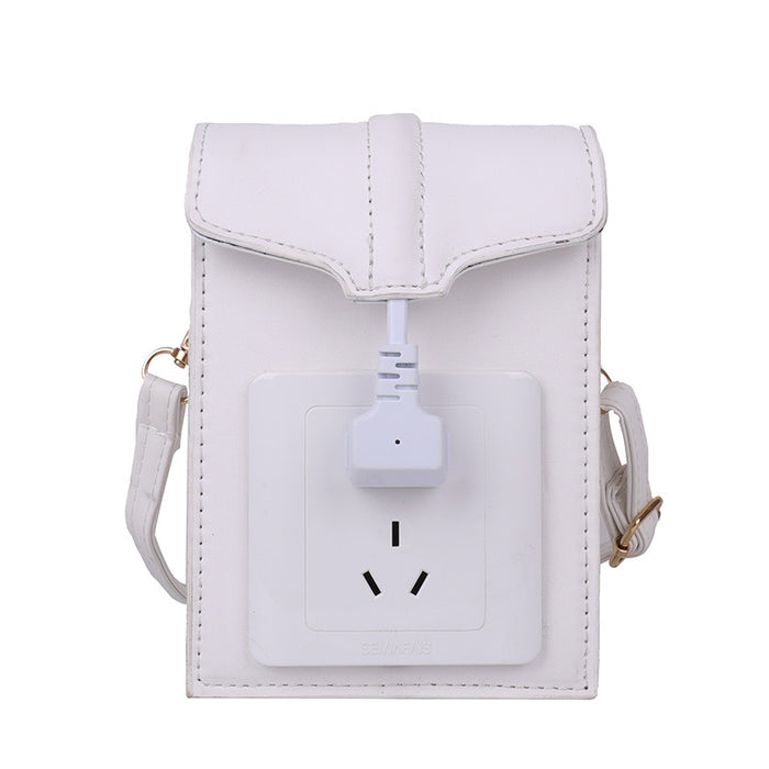 Wholesale retro contrast color personality socket small square bag JDC-SD-Yimien004