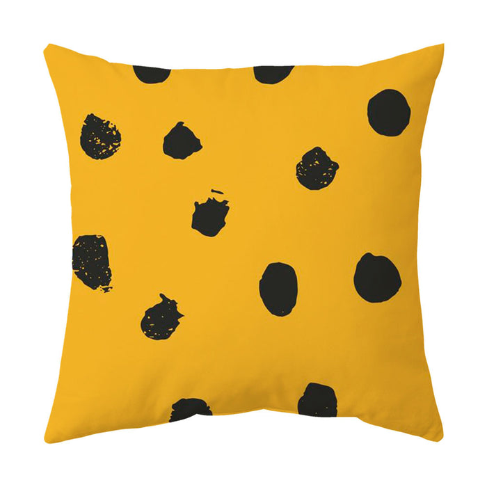 Wholesale Geometric Milk Pattern Leopard Print Short Plush Throw Pillowcase JDC-PW-Yichen024