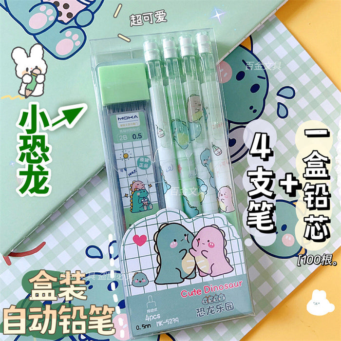 Wholesale Cartoon Plastic Automatic Pencil Set MOQ≥2 JDC-BP-Chsh008