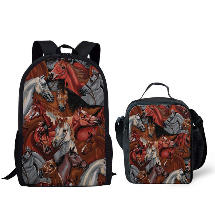 Wholesale Backpack Polyester Maxima Print Messenger Bag 2 Piece Set JDC-BP-Zhengd001