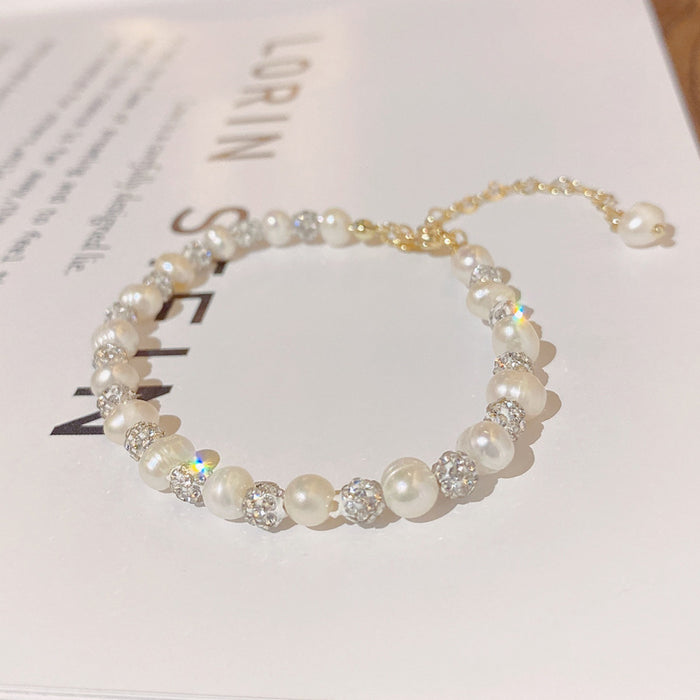 Wholesale Bracelet Freshwater Pearl Drill Ball JDC-BT-QiaoH001