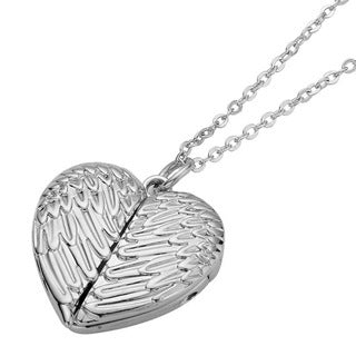 Wholesale Necklace Alloy Heart Angel Wings Photo Frame Photo Box JDC-NE-JiSha011