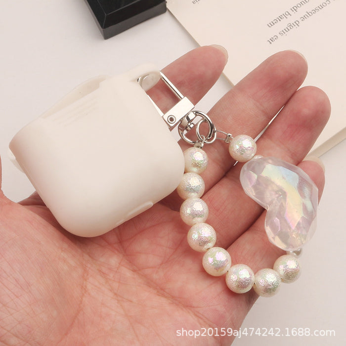 Wholesale Keychains Resin Pearl Love MOQ≥2 JDC-KC-Yihan021