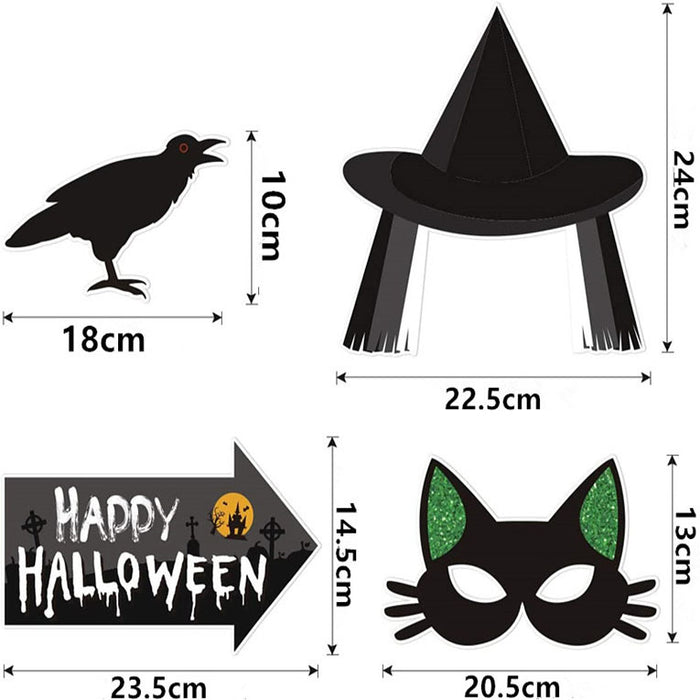 Wholesale Halloween Witch Theme Party Photo Props Set MOQ≥10 JDC-DCN-AoFou003