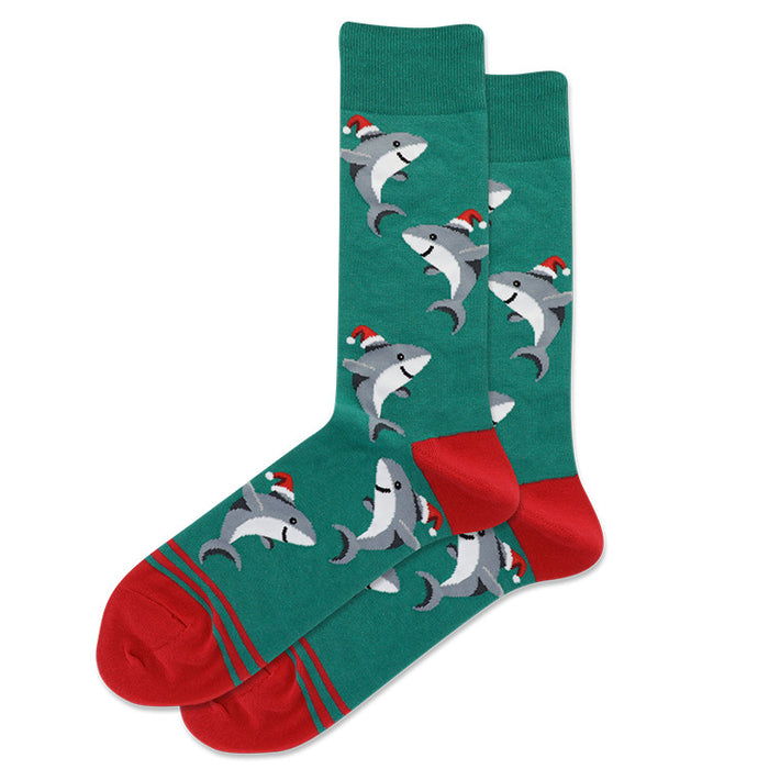 Wholesale animal series jacquard cotton socks tide socks JDC-SK-QAng008