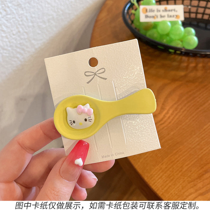 Wholesale hairpin plastic snack simulation spoon MOQ≥2 JDC-HC-WangFeng001