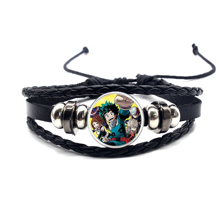 Wholesale Accessories Leather Bracelet Braided Adjustable MOQ≥2 (M) JDC-BT-YanY002