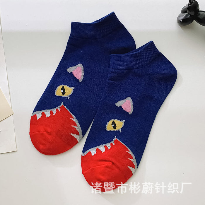 Wholesale spring and summer socks female cartoon cute short tube student socks MOQ≥3 JDC-SK-BinW003