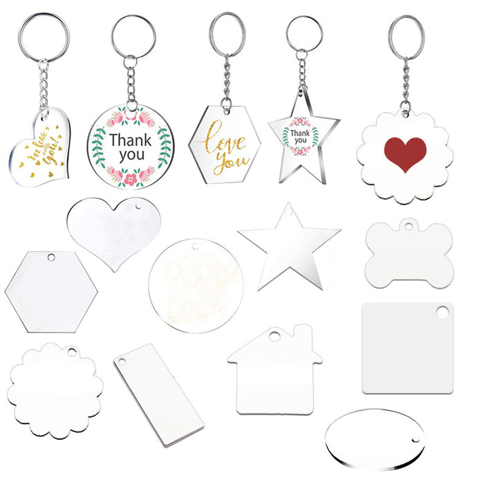 Wholesale DIY Handmade Souvenir Transparent Love Round Custom Keychain MOQ≥2 JDC-KC-JuHui001