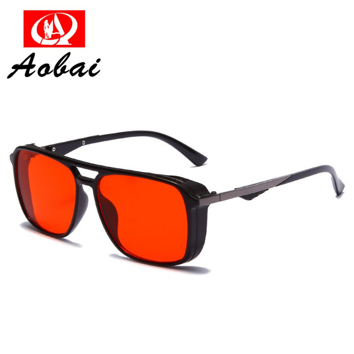 Wholesale Sunglasses PC Metal Retro Square Frame JDC-SG-AoB009