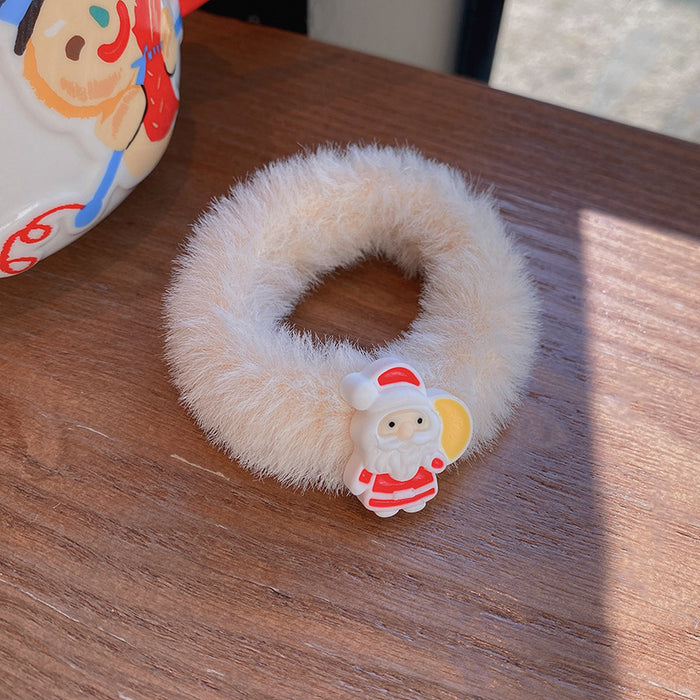 Cute Christmas Wholesale Hair Scrunchies Plush JDC-HS-Hankou005