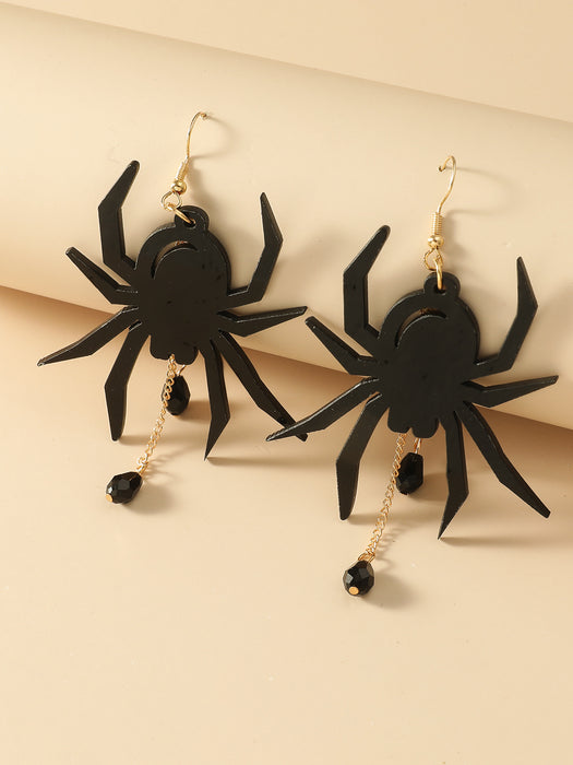 Jewelry WholesaleWholesale Halloween Acrylic Black Spider Earrings JDC-ES-GANL007 Earrings 甘来 %variant_option1% %variant_option2% %variant_option3%  Factory Price JoyasDeChina Joyas De China