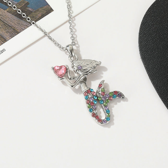 Ins al por mayor New Jewelry Colorido Collar de sirena MOQ≥2 JDC-Ne-MAIDA002