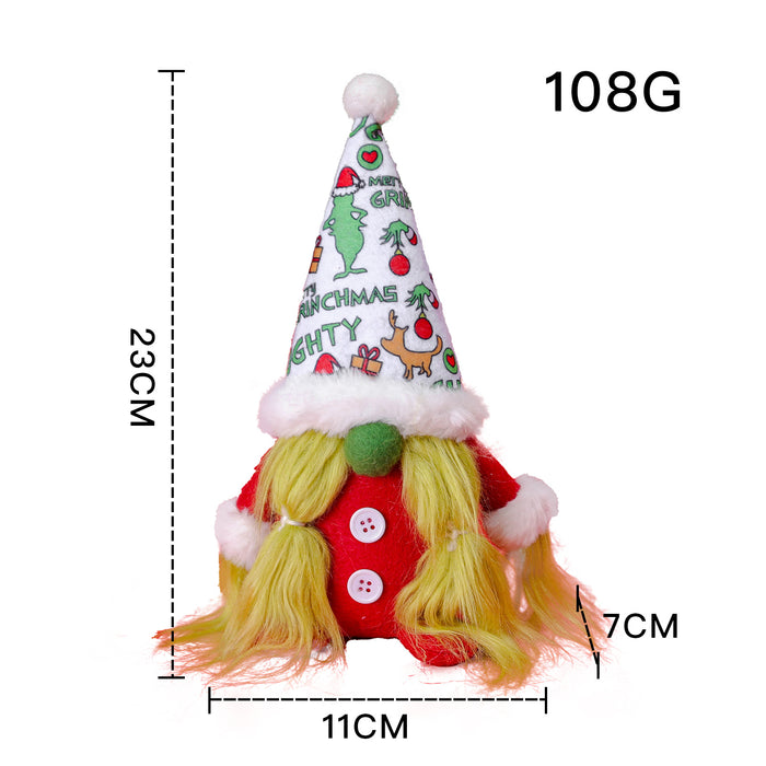 Tela de adornos al por mayor Doll de barba de Navidad MOQ≥2 JDC-DCN-QY003