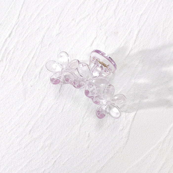 Central de pelo de flor de plástico transparente al por mayor MOQ≥3 JDC-HC-WEND002