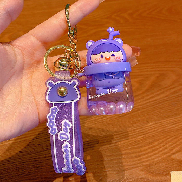 Wholesale Keychains For Backpacks KIKI cute and cute oil keychain pendant MOQ≥2 JDC-KC-MSi023