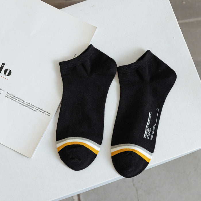Calcetines simples al por mayor rocks pinstripe cómodos calcetines de algodón para hombres transpirables jdc-sk-jxin010