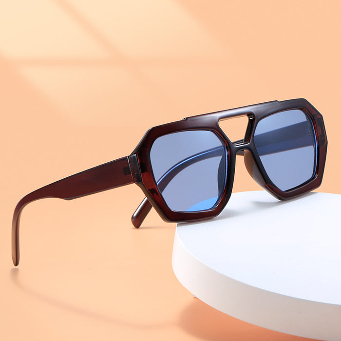 Wholesale Sunglasses PC Lenses Plastic Frames MOQ≥2 JDC-SG-WNBK012