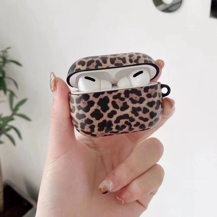 Wholesale Headphone Shell Silicone Frosted Leopard Print Protective Cover MOQ≥2 JDC-EPC-KRL003