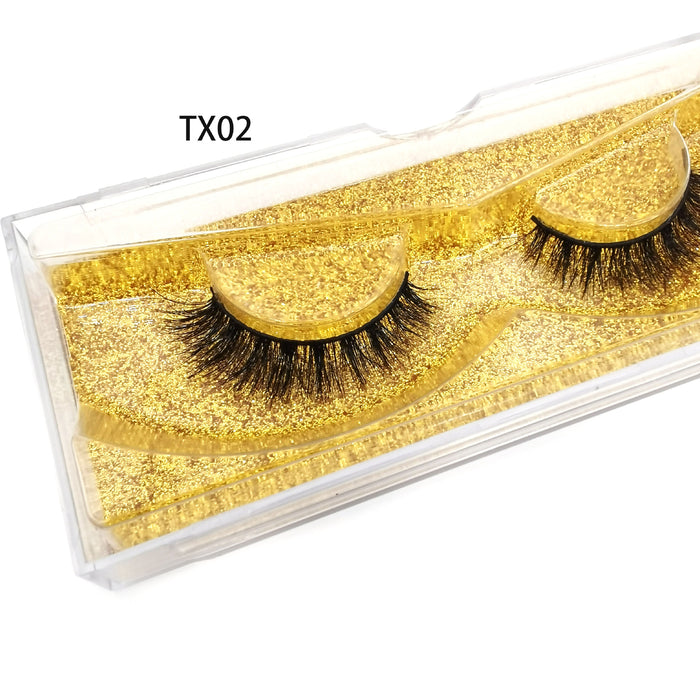Wholesale false eyelashes 1 pair natural fresh three-dimensional multi-layer MOQ≥5 JDC-EY-XLin003