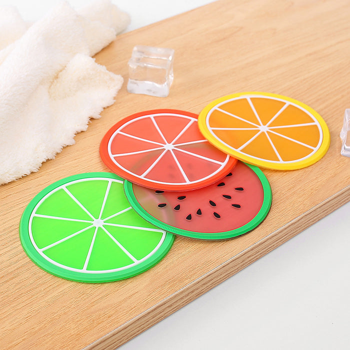 Wholesale Fruit Pattern PVC Coaster Desk Mat MOQ≥2 JDC-PS-Yikai001