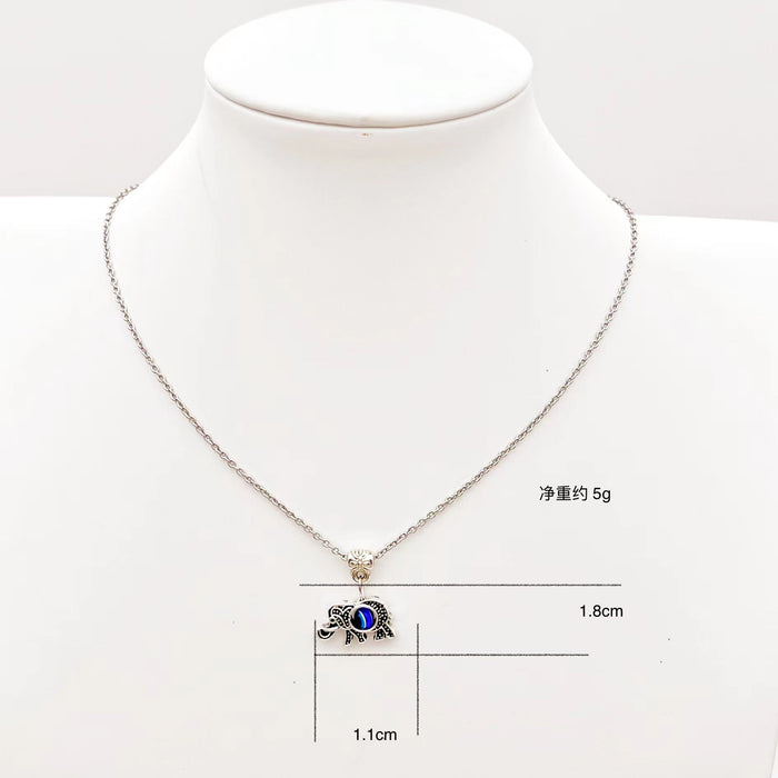 Wholesale Necklace Alloy Cartoon Small Animal Devil's Eye Clavicle Chain MOQ≥2 JDC-NE-QingH003