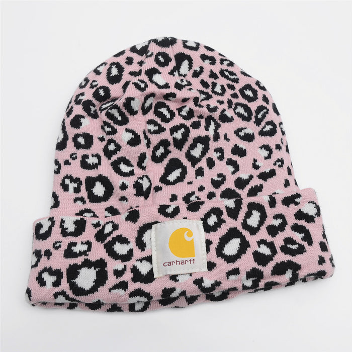 Sweater de estampado de leopardo de sombrero al por mayor MOQ≥2 (f) JDC-FH-KUT001