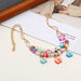 Jewelry WholesaleWholesale soft pottery rice beads string color butterfly geometric pearl anklet JDC-AS-Ly003 Anklets 乐钰 %variant_option1% %variant_option2% %variant_option3%  Factory Price JoyasDeChina Joyas De China