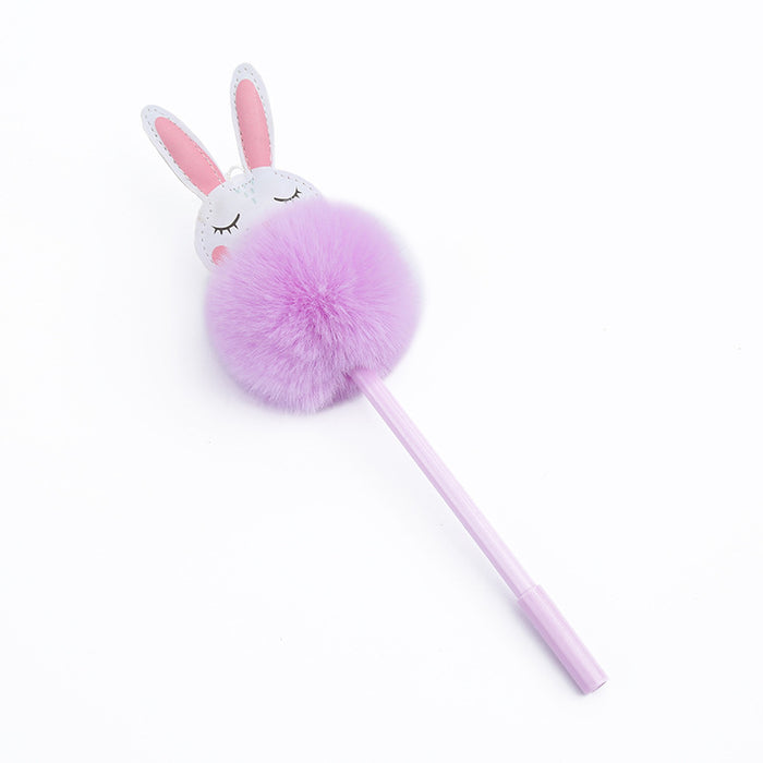 Wholesale Plastic Hair Ball Ballpoint Pen JDC-BP-JT005