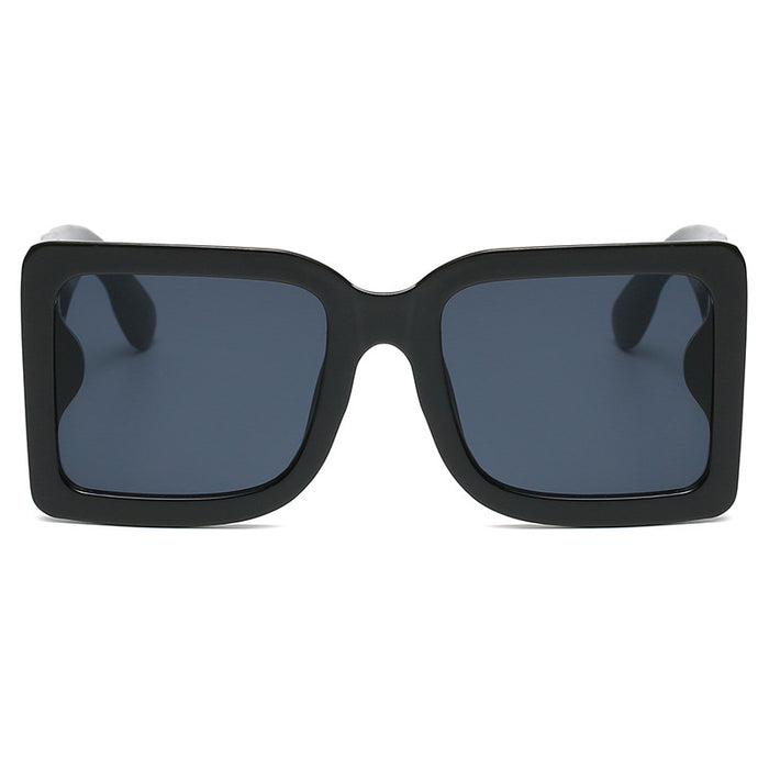 Gafas de sol cuadradas de marco grande al por mayor para hombres y mujeres Personalidad Piernas anchas JDC-SG-Bailuan007