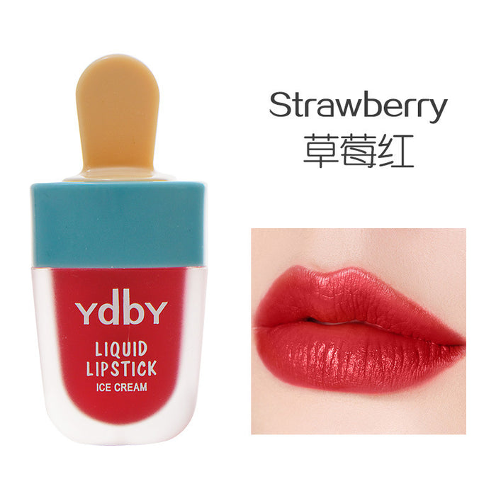 Wholesale Ice Cream Shape Matte Lip Gloss Lip Glaze JDC-MK-HSL001