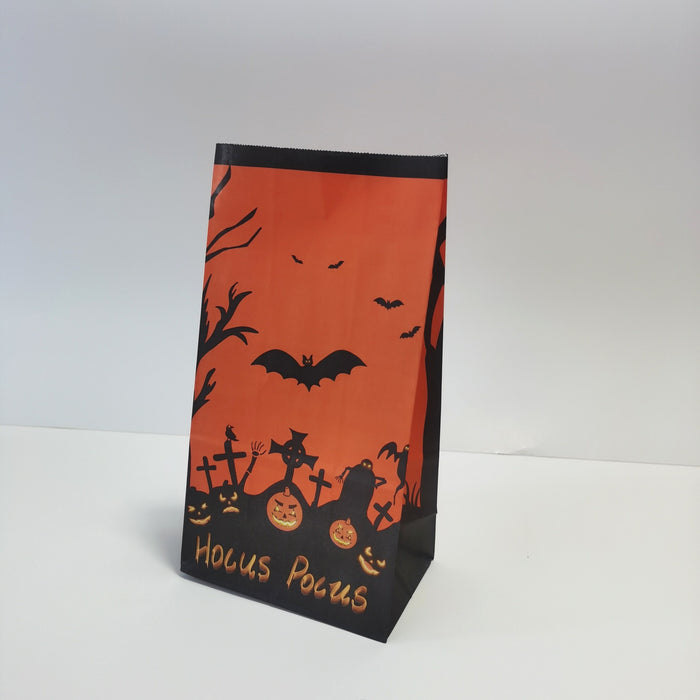 Bolsa de regalo al por mayor Kraft Paper Halloween Portable Bolde de regalo MOQ≥12 JDC-GB-Ganrui023