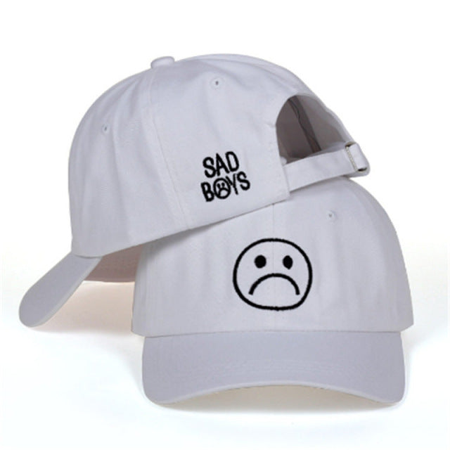 Wholesale baseball cap sad face fashion embroidery men MOQ≥2 JDC-FH-ShanYu003