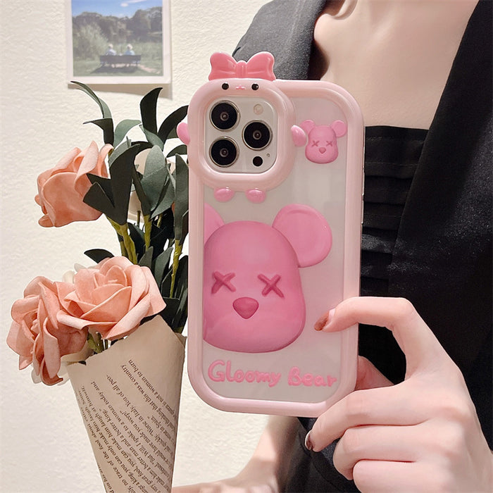 Wholesale Phone Case TPU Small Cute Camera Pink Bear (F) JDC-PC-MMM008