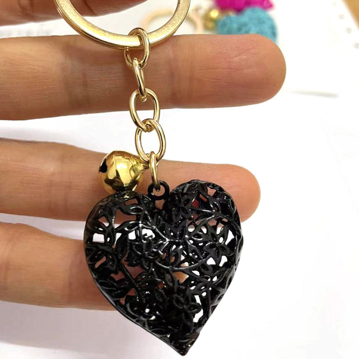 Wholesale DIY Jewelry Accessories Multicolor Hollow Heart Pendant Metal Key Pendant MOQ≥10 JDC-KC-DXJ001