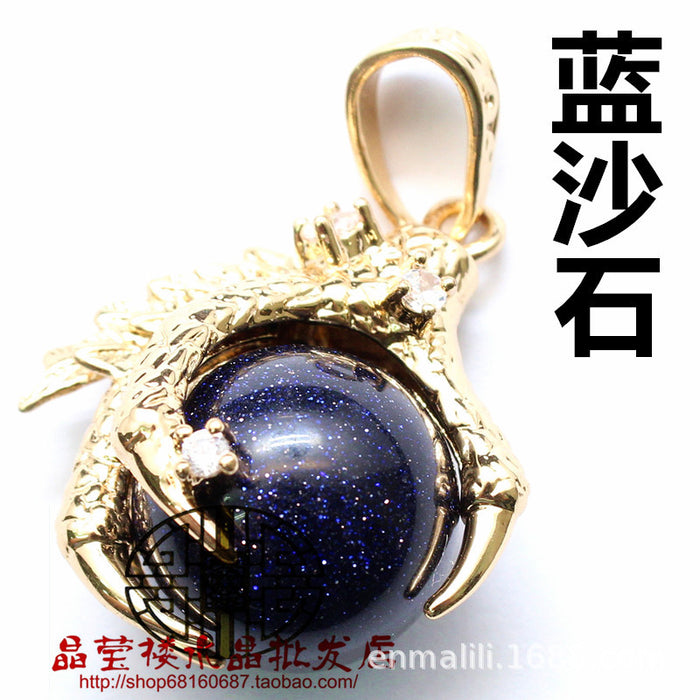 Jewelry WholesaleWholesale golden dragon claw round bead Red Striped Stone Necklace JDC-NE-Jinshe001 Necklaces 烨贝 %variant_option1% %variant_option2% %variant_option3%  Factory Price JoyasDeChina Joyas De China