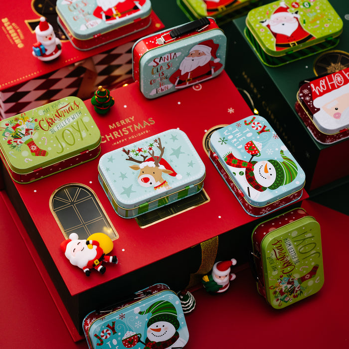 Wholesale Gift Bag Christmas Briefcase Type Tin Box Cartoon MOQ≥2 JDC-GB-HB001