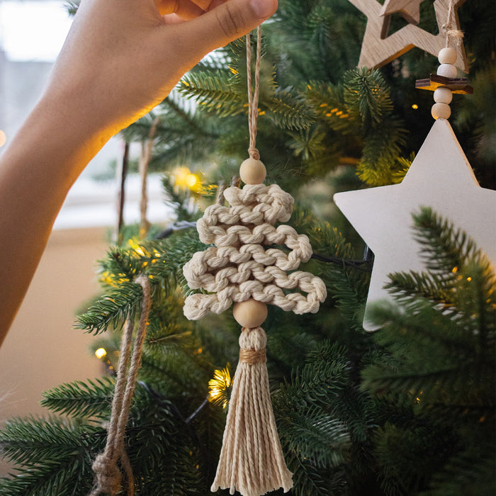 Wholesale Handwoven Christmas Tree Ornaments JDC-DCN-YunY001